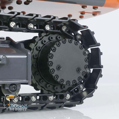 Metall 1/12 Skala RC Hydraulikbagger Modell DIM H2 ZX210 Fernbedienung Bagger Truck W/Motor Radio Licht Aufkleber 