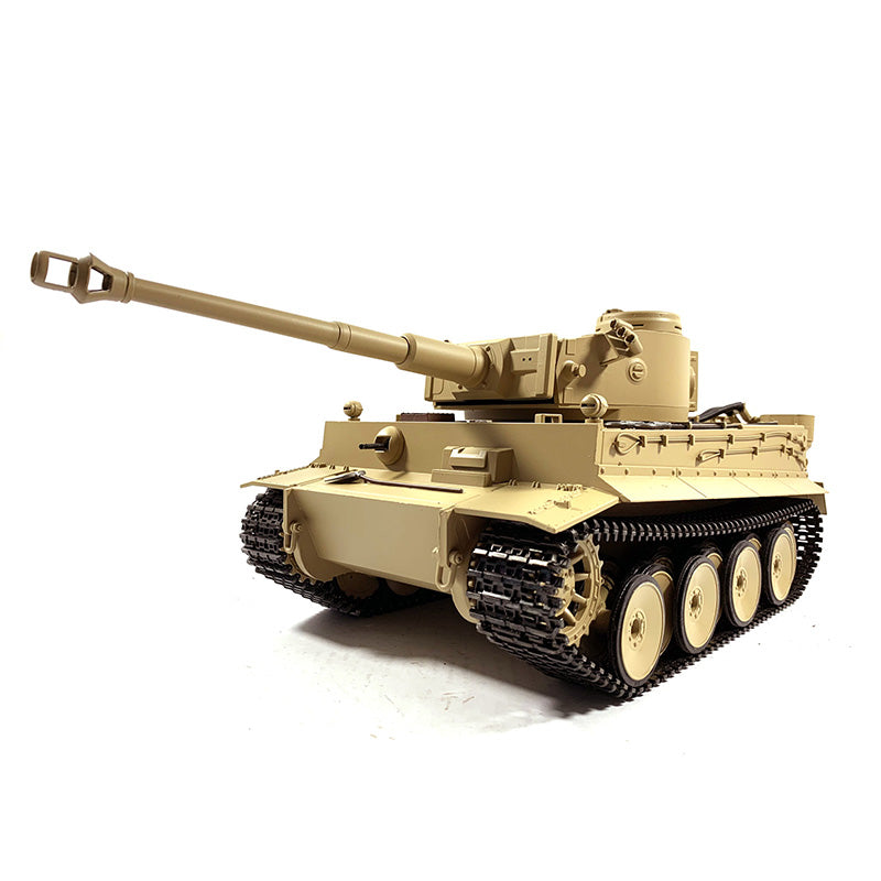 Mato Metal 1/16 Maßstab Gelb Deutscher Tiger I BB Shooting RTR RC Panzer 1220 360 Turm Stahl Antriebsgetriebe Batterie