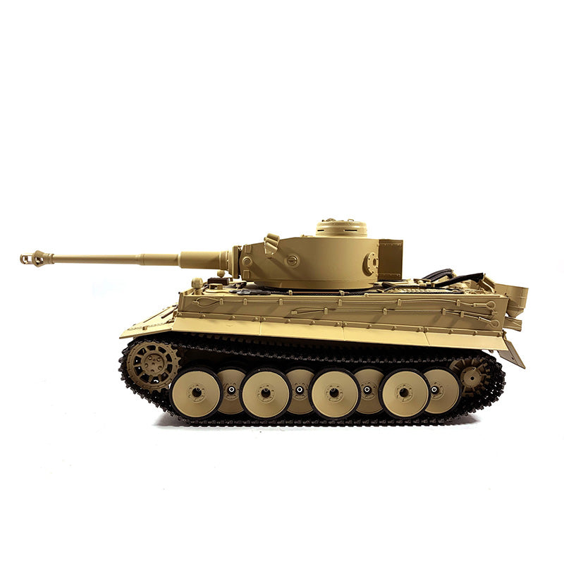 Mato 100 % Metall, Maßstab 1/16, gelb, deutscher Tiger I, Infrarot-Version, KIT, RC-Panzer 1220, Spannrollen, Kettenräder, Fernbedienungsmodell
