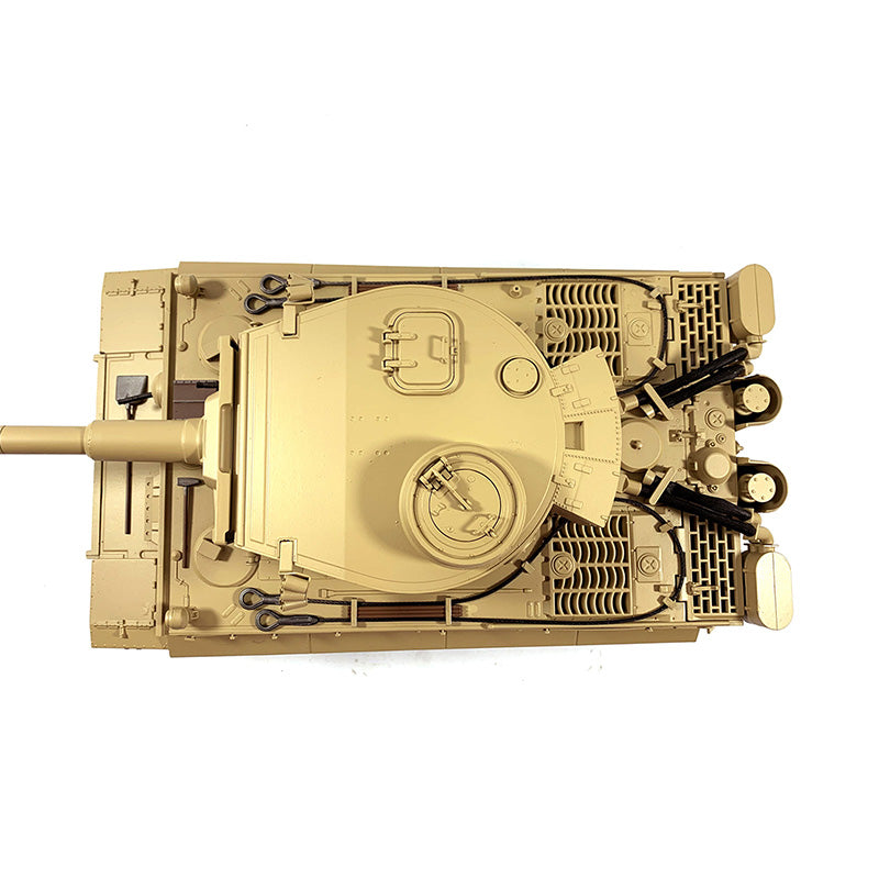 Mato Metal 1/16 Maßstab Gelb Deutscher Tiger I BB Shooting RTR RC Panzer 1220 360 Turm Stahl Antriebsgetriebe Batterie