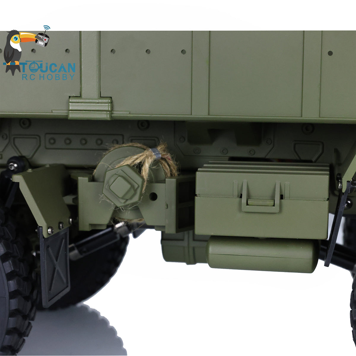 HG 1/12 RC US Militär-LKW Ferngesteuertes Fahrzeug Metall 8x8 Chassis Differentialachsen 2-Gang-Getriebe 2.4G Funkmotor P801 