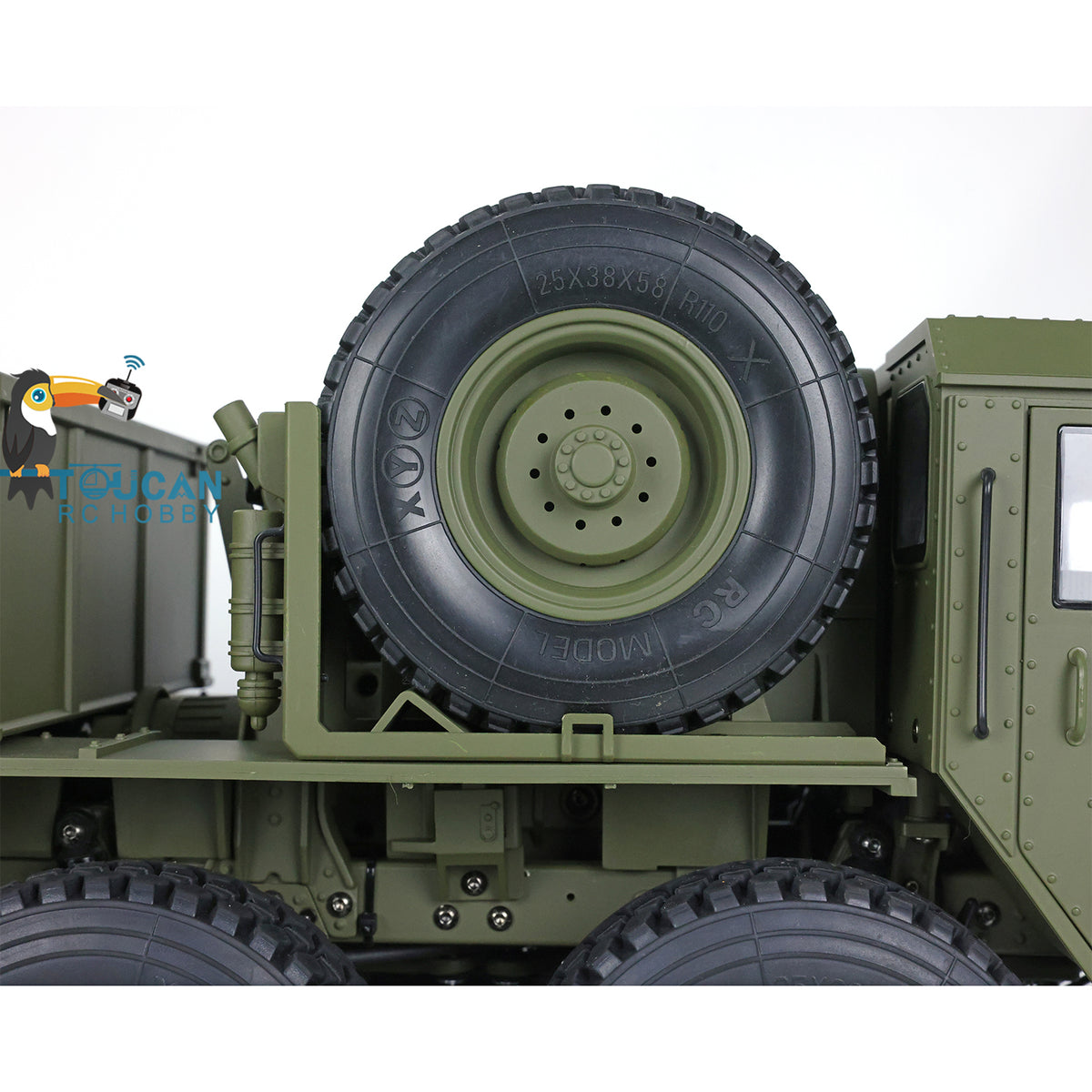 HG 1/12 RC US Militär-LKW Ferngesteuertes Fahrzeug Metall 8x8 Chassis Differentialachsen 2-Gang-Getriebe 2.4G Funkmotor P801 