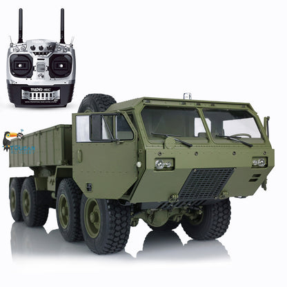 HG 1/12 RC US Militär-LKW Ferngesteuertes Fahrzeug Metall 8x8 Chassis Differentialachsen 2-Gang-Getriebe 2.4G Funkmotor P801 