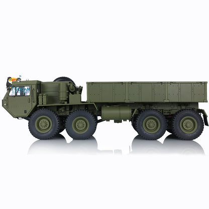HG 1/12 RC US Militär-LKW Ferngesteuertes Fahrzeug Metall 8x8 Chassis Differentialachsen 2-Gang-Getriebe 2.4G Funkmotor P801 