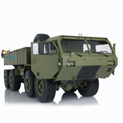 HG 1/12 RC US Militär-LKW Ferngesteuertes Fahrzeug Metall 8x8 Chassis Differentialachsen 2-Gang-Getriebe 2.4G Funkmotor P801 