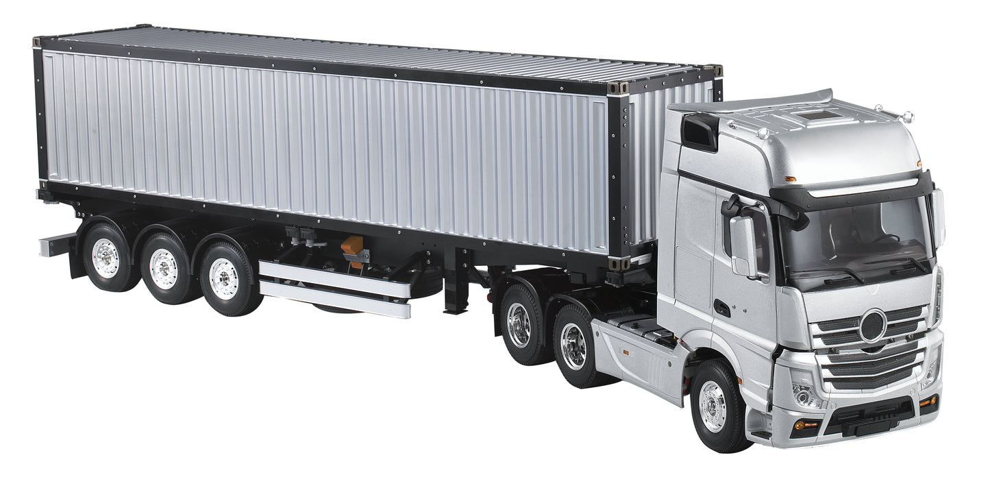 Toucanrc 1/14 Maßstab 3 Achsen LKW Funksteuerung 40ft Containerchassis Sattelzugmaschine Unlackiert KIT Modell für TAMIYA Auto