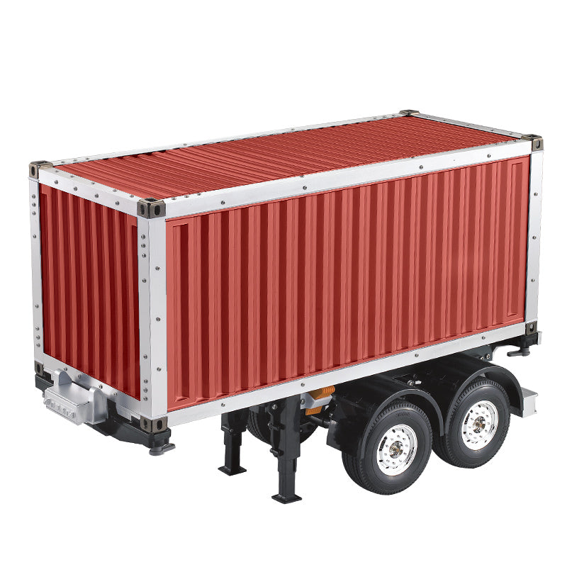 TOUCAN RC HOBBY  RC Model Painted 20ft Container Chassis 1/14 Semi Trailer for Remote Control Tractor Truckya l s