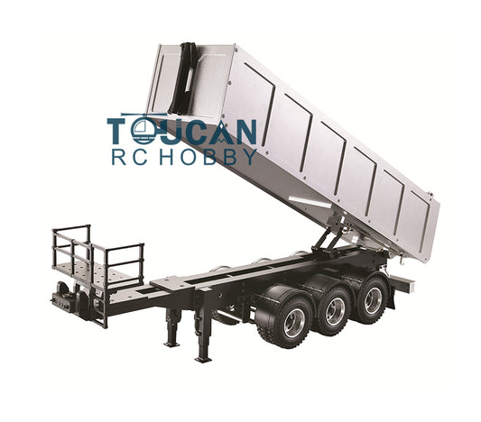 Metall Toucan 1/14 RC Muldenkipper Anhänger für Tamiyaya Fernbedienung Traktor LKW Modell s