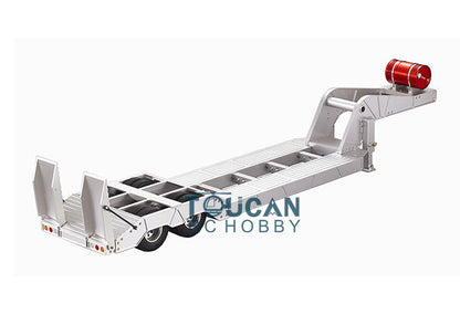 Toucanrc RC Fahrzeuge 2 Achsen Heavy Duty Trailer Chassis für 1/14 Tamiyaya Traktor Semi Truck Bagger Loader