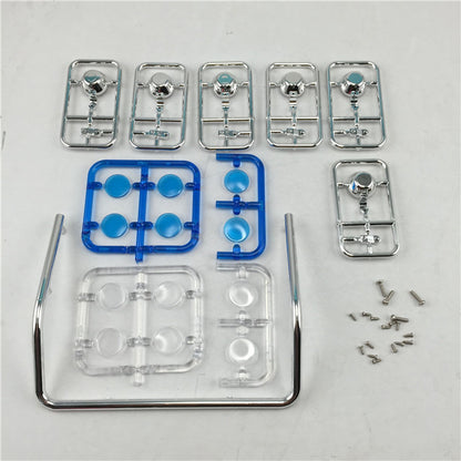 Toucanrc 6 Sockel Rundes Dachlicht BW/O LED Kunststoff Ersatzteil DIY für 1/14 RC TAMIYA Funkgesteuerte Sattelzugmaschinen