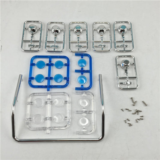 Toucanrc 6 Sockel Rundes Dachlicht BW/O LED Kunststoff Ersatzteil DIY für 1/14 RC TAMIYA Funkgesteuerte Sattelzugmaschinen