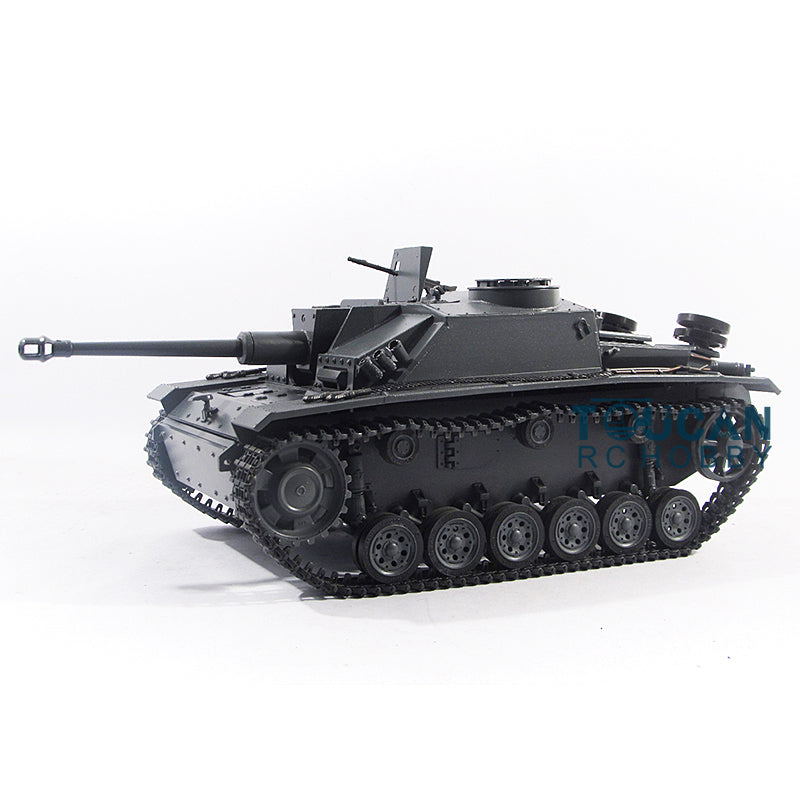 Mato 100 % Metall, Maßstab 1/16, grau, deutscher Stug III, Infrarot-Version, KIT RC-Panzer 1226, Ketten, Leiträder, Kettenräder, Laufräder