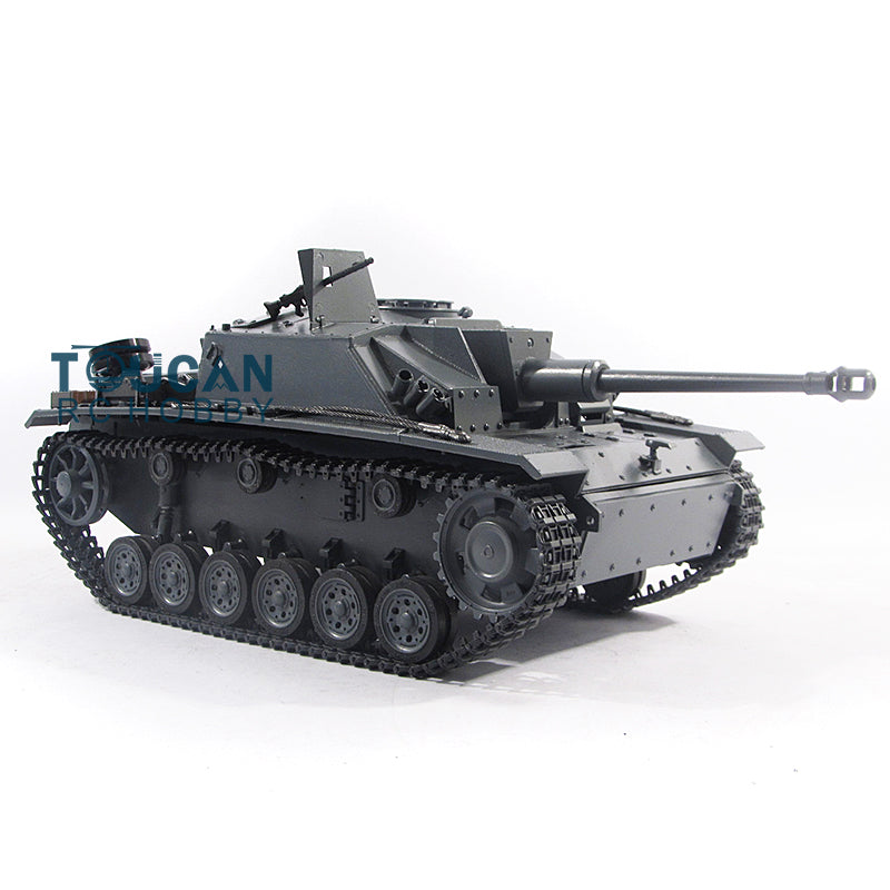 Mato 100 % Metall 1/16 Grau Deutscher Stug III Infrarot Ver RTR RC Panzer 1226 Ketten Leiträder Kettenräder Sender Batterie