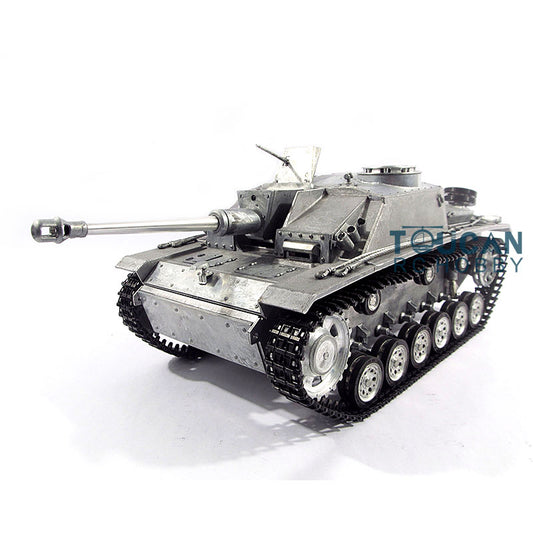 TOUCAN RC HOBBY Mato 100% Metal 1/16 Scale German Stug III Infrared KIT Remote Control Tank 1226 Metal Color RC Model Driving Wheels
