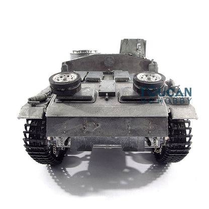 Mato 100 % Metall, Maßstab 1/16, deutscher Stug III, Infrarot-KIT, ferngesteuerter Panzer, 1226, Metallfarbe, RC-Modell, Antriebsräder