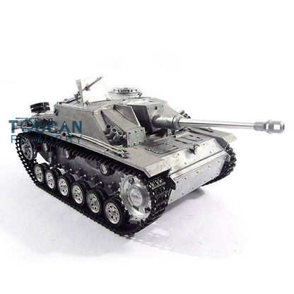 Mato 100 % Metall, Maßstab 1/16, deutscher Stug III, Infrarot-KIT, ferngesteuerter Panzer, 1226, Metallfarbe, RC-Modell, Antriebsräder