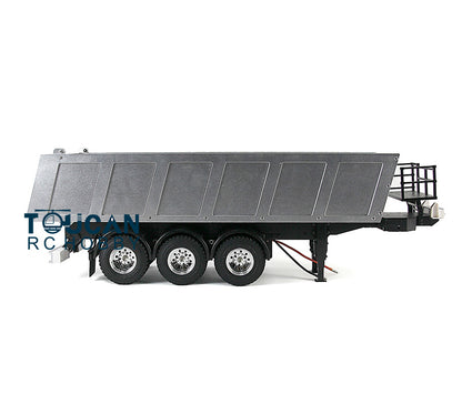 Toucanrc 1/14 RC Kipper Dump Trailer für Tamiyaya Fernbedienung Traktor Lkw KIT Modell l Fahrzeug 