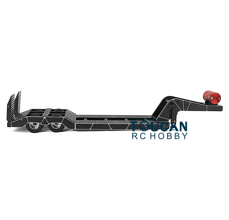 Toucanrc RC-Modellfahrzeuge, 2-achsiges Hochleistungs-Anhängerfahrgestell für 1/14 Tamiyaya-Traktor-Semi-LKW-Baggerlader