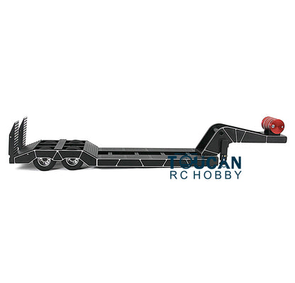 Toucanrc RC-Modellfahrzeuge, 2-achsiges Hochleistungs-Anhängerfahrgestell für 1/14 Tamiyaya-Traktor-Semi-LKW-Baggerlader