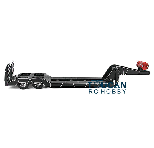Toucanrc RC-Modellfahrzeuge, 2-achsiges Hochleistungs-Anhängerfahrgestell für 1/14 Tamiyaya-Traktor-Semi-LKW-Baggerlader