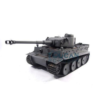 Mato Metal 1/16 Grauer deutscher Tiger I BB Shooting RTR RC-Panzer 1220 mit Funksteuerung 360-Grad-Turmantriebsgetriebe