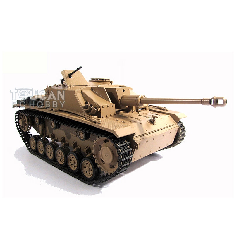 Mato 100 % Metall, Maßstab 1/16, gelb, deutscher Stug III, Infrarot-Version, RTR, RC-Panzer 1226, Funksteuerung, Panzerfahrzeug