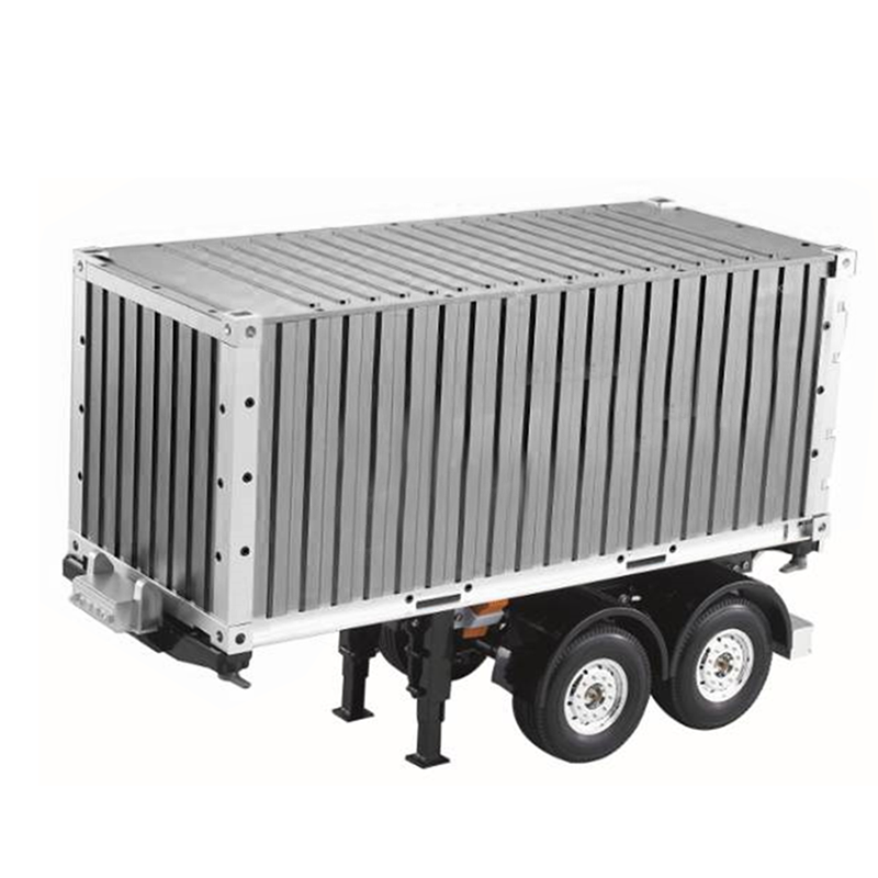 Toucanrc Metall 20ft Container 2 Achsen Chassis Semi Trailer Modell für Tamiyaya Fernbedienung Traktor Lkw l rl
