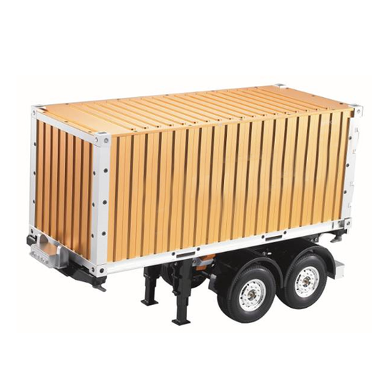 Toucanrc Auflieger Modell Metall 20ft Container 2 Achsen Chassis für Tamiyaya Fernbedienung Sattelzugmaschine l rl