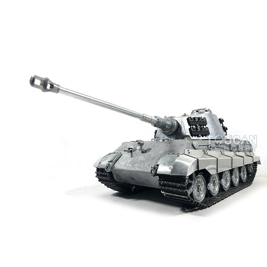 TOUCAN RC HOBBY Mato 100% Metal 1/16 German King Tiger Infrared Barrel Recoil RTR RC Tank 1228 Model Idlers Sprockets 360 Turret