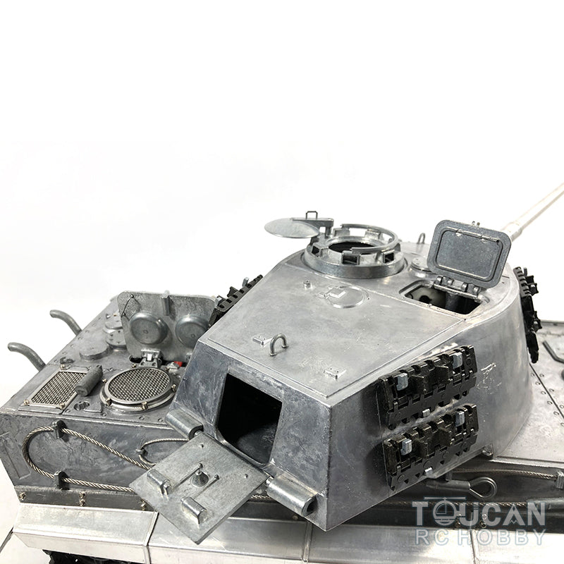 Mato 100 % Metall, Maßstab 1/16, Deutscher Königstiger BB, Ver. KIT, RC-Panzer 1228, Modellketten, Kettenräder, Stahlantriebsgetriebe