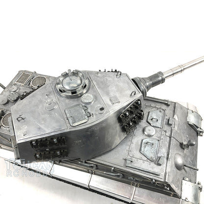 Mato 100 % Metall, Maßstab 1/16, Deutscher Königstiger BB RTR RC-Panzer, 1228 Modell, Ketten, Räder, 360-Grad-Turm, Funksteuerung