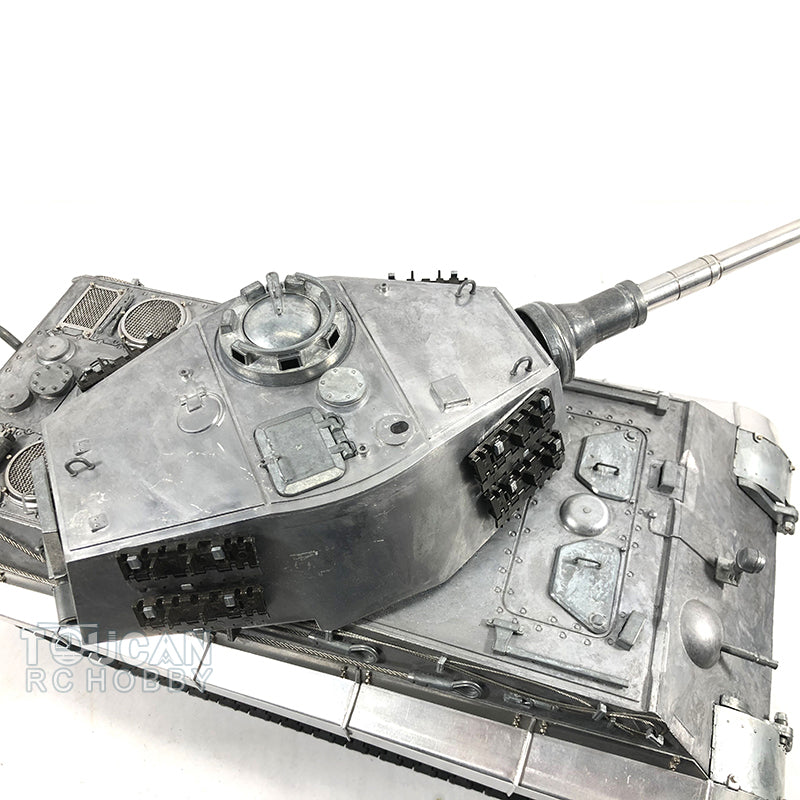 Mato 100 % Metall, Maßstab 1/16, Deutscher Königstiger BB, Ver. KIT, RC-Panzer 1228, Modellketten, Kettenräder, Stahlantriebsgetriebe