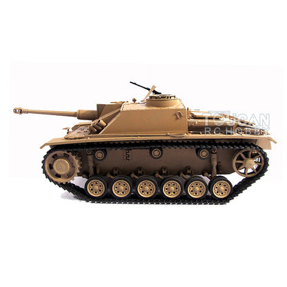 Mato 100 % Metall, Maßstab 1/16, gelb, deutscher Stug III, Infrarot-Version, KIT, RC-Panzer, 1226 Ketten, Räder, Fernbedienungsmodell