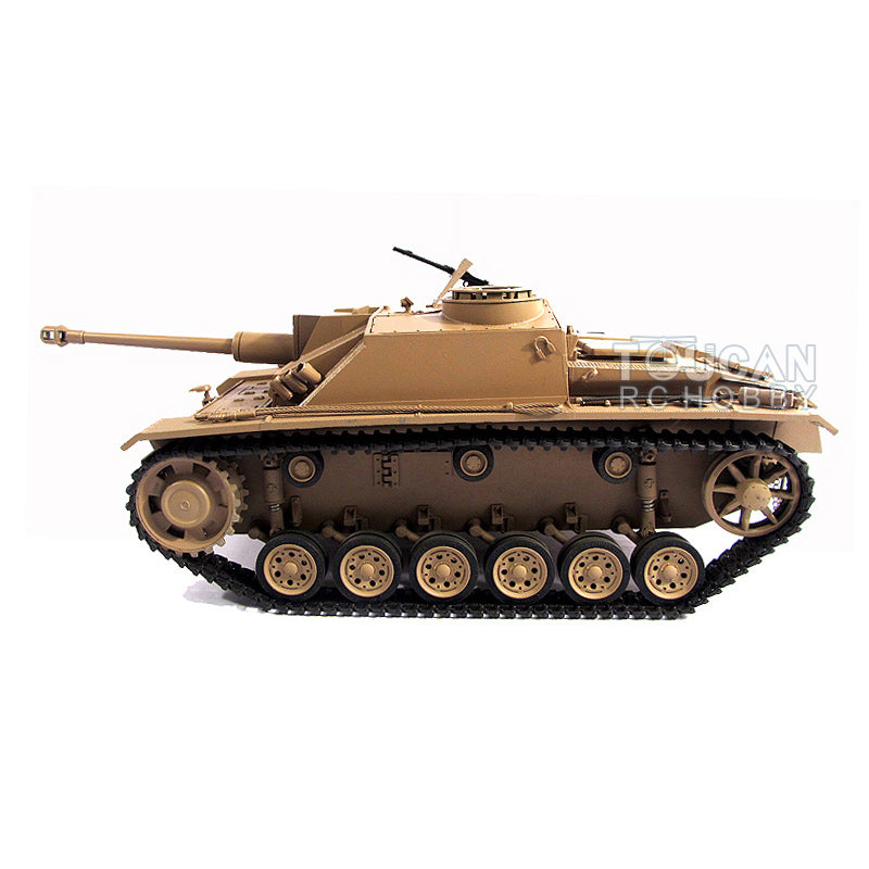 Mato 100 % Metall, Maßstab 1/16, gelb, deutscher Stug III, Infrarot-Version, RTR, RC-Panzer 1226, Funksteuerung, Panzerfahrzeug