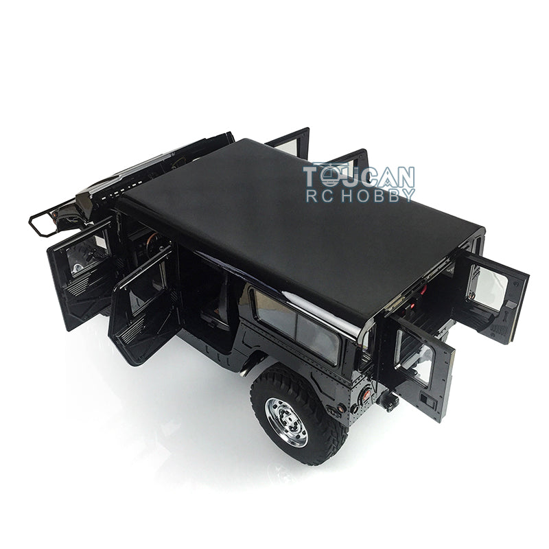 HG-P415 1/10 4x4 black RC vehicle 9kg steering servo 2.4GHz transmitter 100m range