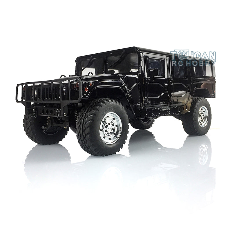 HG-P415 1/10 scale 4x4 black off-road vehicle with 550 motor and 16-channel remote control