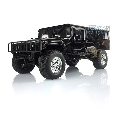 HG-P415 1/10 scale 4x4 black off-road vehicle with 550 motor and 16-channel remote control