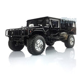 HG-P415 1/10 scale 4x4 black off-road vehicle with 550 motor and 16-channel remote control