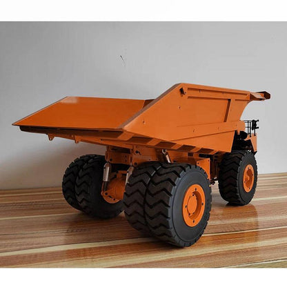 TOUCAN RC HOBBY Orange Metal 1/20 Scale RC Hydraulic Mine Truck C793D Dumper Remote Control Tipper Car Model I6X Radio Lights Motor Servo