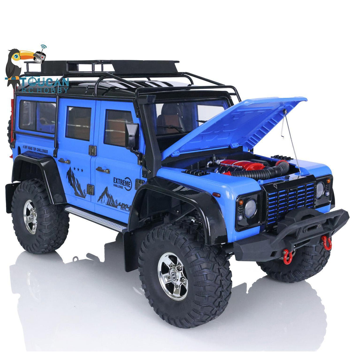 TOUCAN RC HOBBY 1/10 Scale RC Crawler Car Model 4*4 Off-road Climbing Vehicle HG P411 9KG Servo ESC 2speed Gear Motor Radio Controller W/O Battery